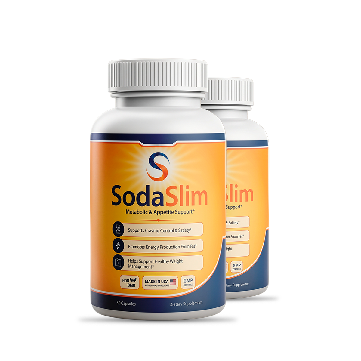 SodaSlim supplement bottles